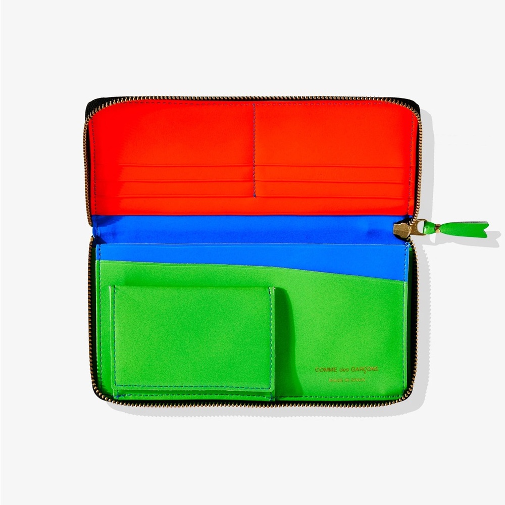 Comme des Garcons Super Fluo Leather Wallet